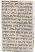 McCormick, Mary(Connelly)